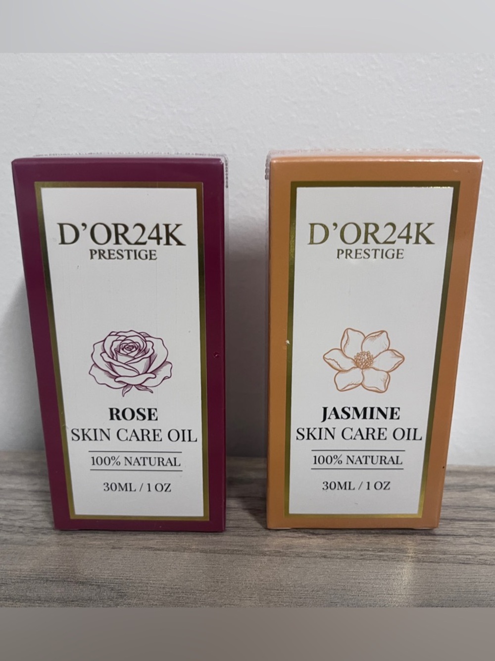 D’or24k Rose AND Jasmine Skin Care Oils- 30ml - BOTH… Sealed!